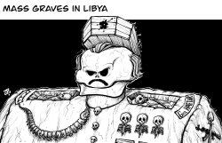 MASS GRAVES IN LIBYA  by Emad Hajjaj
