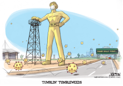 GOLDEN DRILLER WARY OF TRUMP RALLY IN TULSA by R.J. Matson