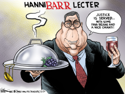 BARR ILL-SERVING JUSTICE by Kevin Siers