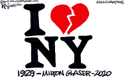 MILTON GLASER -RIP by Milt Priggee