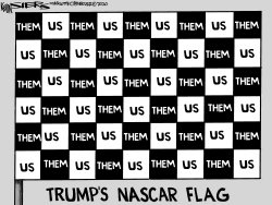 Trump NASCAR Flag by Kevin Siers