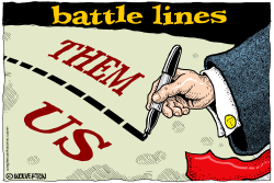 BATTLE LINES BEING DRAWN by Monte Wolverton
