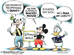 DISNEY WORLD REOPENS AMID COVID-19 by Dave Granlund