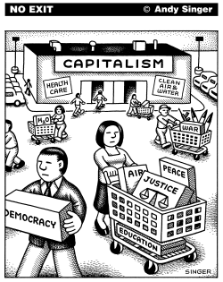 CAPITALISM BIG BOX STORE by Andy Singer