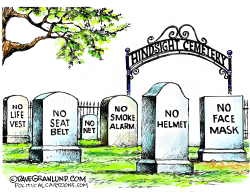 HINDSIGHT HEADSTONES by Dave Granlund