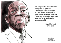 RIP CIVIL RIGHTS ICON JOHN LEWIS by Dave Whamond