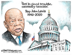 REP JOHN LEWIS TRIBUTE by Dave Granlund