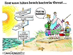 COVID-19 AND HEAT WAVE by Dave Granlund
