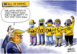 WALL OF MOMS by Dave Whamond