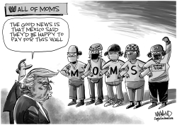 Wall of Moms by Dave Whamond
