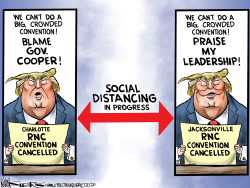 CONVENTION DISTANCING by Kevin Siers