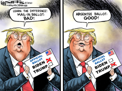 MAIL-IN VS ABSENTEE by Kevin Siers
