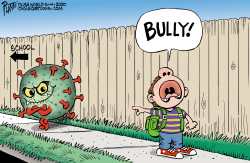 BULLY ON THE WAY TO SCHOOL by Bruce Plante