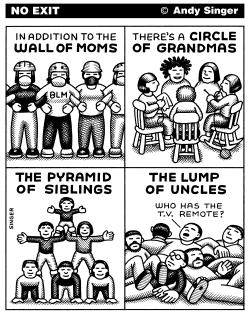 WALL OF MOMS by Andy Singer