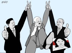 Lukashenko and friends by Rainer Hachfeld