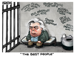 BANNON THE CON by Steve Sack