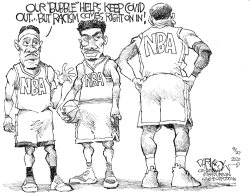 NBA BOYCOTT by John Darkow