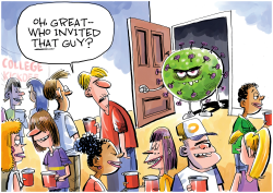 UNWANTED COLLEGE PARTY GUEST by Dave Whamond
