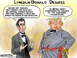 TRUMP VS LINCOLN by Kevin Siers