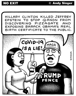TRUMP CONSPIRACY THEORIST by Andy Singer