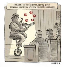 INTELLIGENCE BRIEF by Peter Kuper