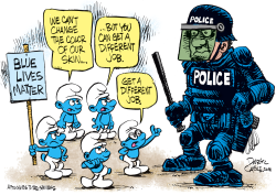 BLUE LIVES MATTER by Daryl Cagle