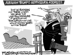 Trump's Gettysburg Address by David Fitzsimmons