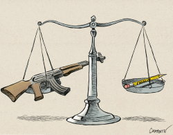 TRIAL OF THE CHARLIE HEBDO MASSACRE by Patrick Chappatte
