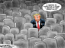 PLAYING COVID DOWN by Kevin Siers