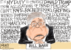 LOWERING THE BARR by Pat Bagley