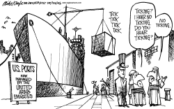 US PORT MANAGEMENT by Mike Keefe