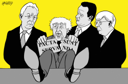 OLD TORY LEADERS AGAINST JOHNSON by Rainer Hachfeld