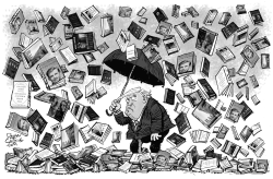 Trump Book Storm by Daryl Cagle