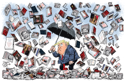 TRUMP BOOK STORM by Daryl Cagle