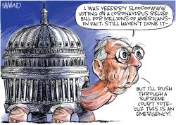 McConnell suddenly in a rush by Dave Whamond
