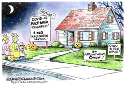 HALLOWEEN AND COVID-19 by Dave Granlund