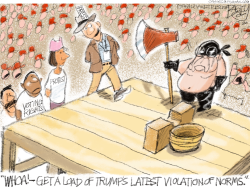AXING NORMS  by Pat Bagley