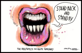 TRUMP WHITE SUPREMACY MOUTHPIECE by J.D. Crowe