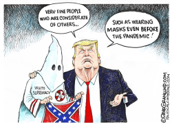 TRUMP AND WHITE SUPREMACISTS  by Dave Granlund