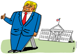TRUMP BACK IN THE WHITE HOUSE by Schot