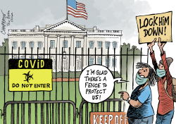WHITE HOUSE OUTBREAK by Patrick Chappatte