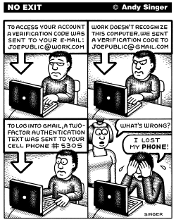 SECURITY AUTHENTICATION CODES by Andy Singer