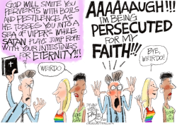 RELIGIOUS PERSECUTION  by Pat Bagley