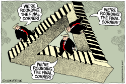 ROUNDING THE FINAL CORNER by Monte Wolverton