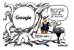 GOOGLE AND JUSTICE DEPARTMENT by Jimmy Margulies