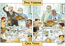 TWO VISIONS, ONE VOTE—FREEDOM FROM WANT by Pat Byrnes