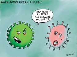 WHEN COVID MEETS THE FLU by Patrick Chappatte
