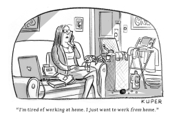 WORKING FROM HOME by Peter Kuper