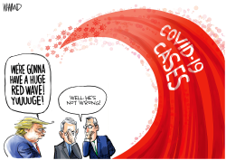 Red Wave by Dave Whamond