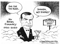 Sean Connery Tribute 1930-2020 by Dave Granlund
